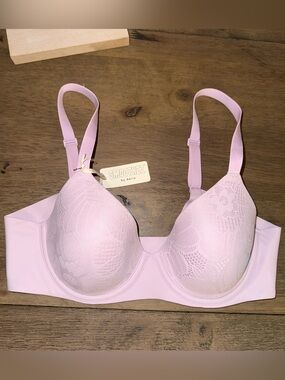 Aerie Smoothez Light Pink Lace Bra